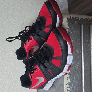 Nike Kids Red and Black Athletic Shoes